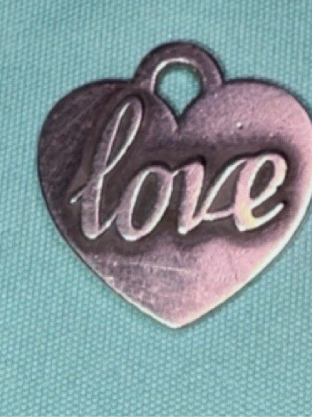James Avery Heart 'Love' Pendant Charm in Pink